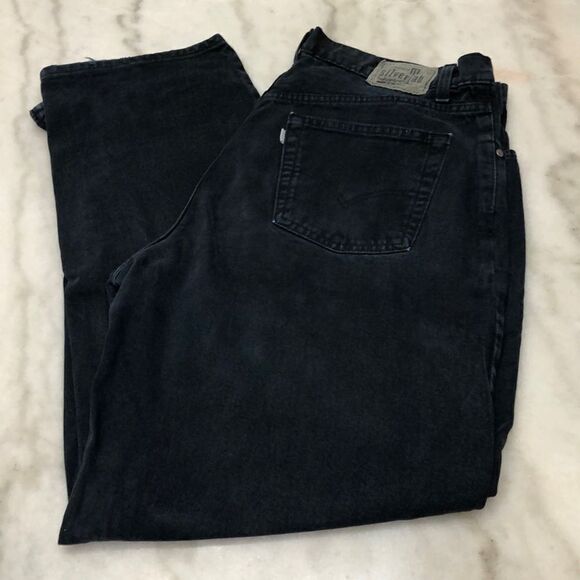 Vintage 90’s Levi’s SilverTab Loose Fit 36x31 Dark Blue Made in USA - Picture 1 of 10